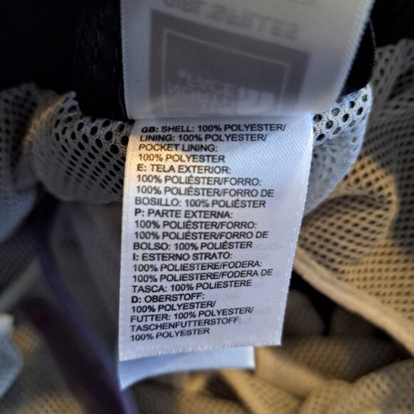 North Face black girls size Small or 7/8 mesh lined, 2 front pockets, VGUC - Picture 6 of 6